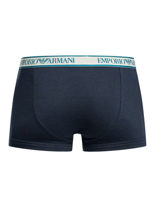 Emporio Armani Katoenen Stretchstrunks Van 3 Stuks, Blauw - Image 6