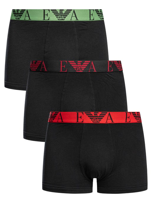 Emporio Armani Trunk 3-Pack, Zwart - Image 1