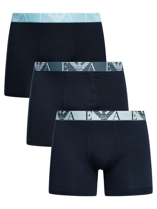 Emporio Armani 3-Pack Boxershorts, Blauw - Image 1