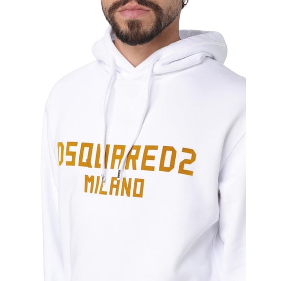 Dsquared2 Milano Logo Cool Fit Witte Hoodie - Image 4