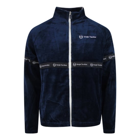 Sergio Tachini Marineblauwe Fluwelen Trainingsjas - Image 1