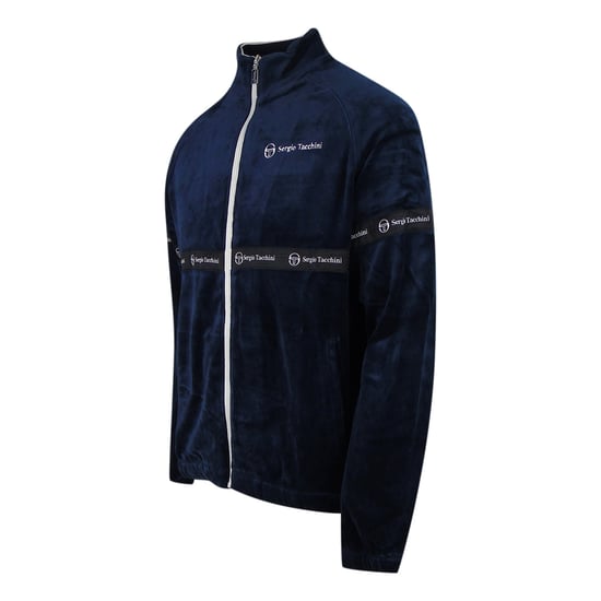 Sergio Tachini Marineblauwe Fluwelen Trainingsjas - Image 3