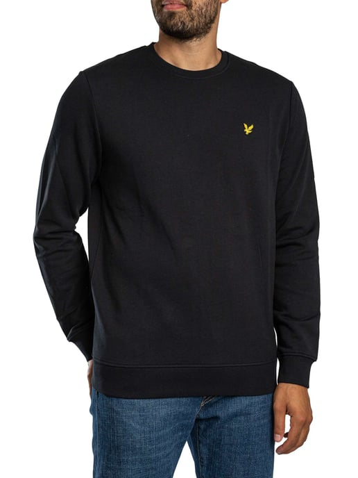 Lyle & Scott Sweatshirt Met Geborduurd Logo, Zwart - Image 1