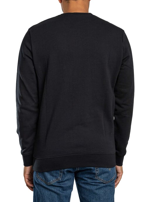 Lyle & Scott Sweatshirt Met Geborduurd Logo, Zwart - Image 3