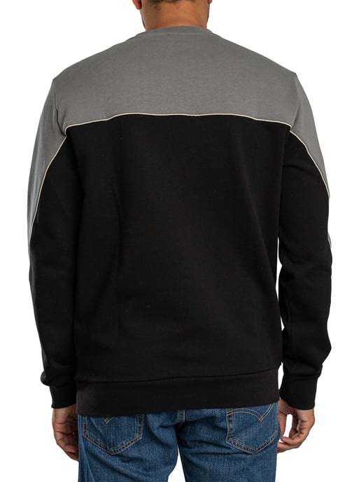 EA7 Tweekleurige Sweater, Zwart - Image 3