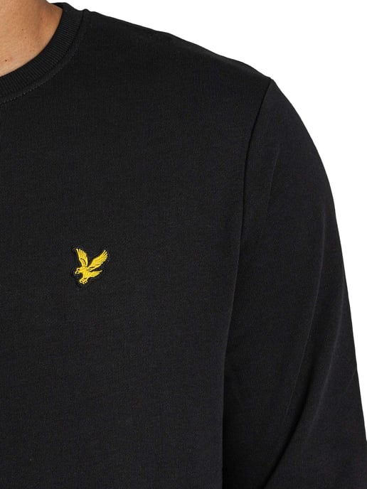 Lyle & Scott Sweatshirt Met Geborduurd Logo, Zwart - Image 4