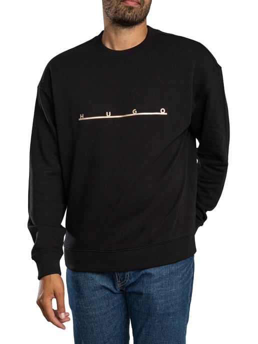 HUGO Datrisweat Sweatshirt, Zwart - Image 1