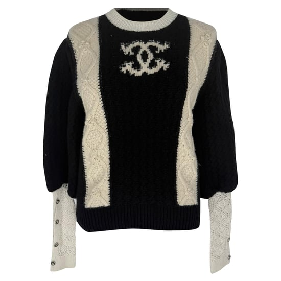 Chanel 21A Metiers D'Art Runway Pullover Sweater in Black Wool - Image 1
