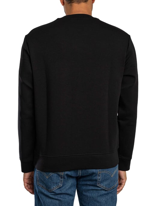 Armani Exchange Logo Grafisch Sweatshirt, Zwart - Image 3