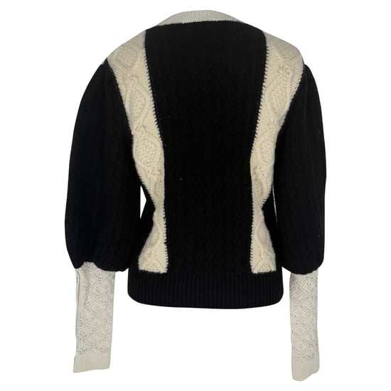 Chanel 21A Metiers D'Art Runway Pullover Sweater in Black Wool - Image 3