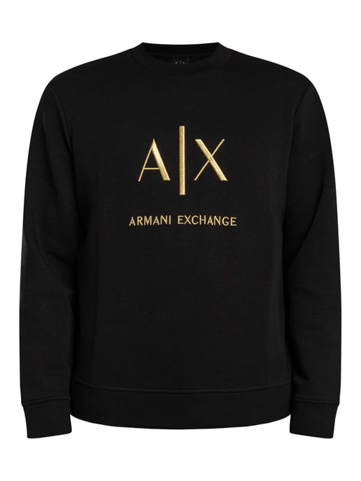 Armani Exchange Logo Grafisch Sweatshirt, Zwart - Image 5