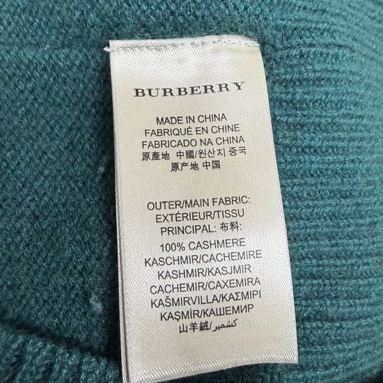 Burberry Brit Elbow Patchwork in Green Cashmere - Image 5