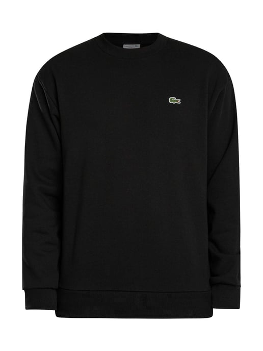 Lacoste Cotton Fleece Sweatshirt, Black - Image 5