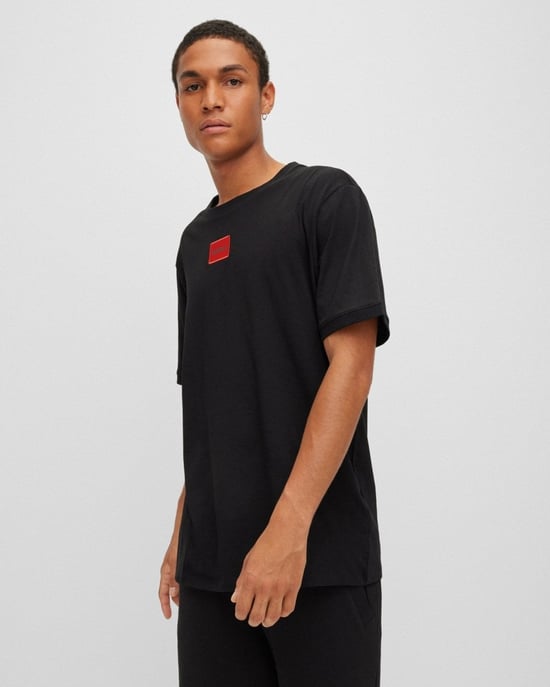 HUGO Diragolino212 Label Logo Mens T-Shirt NOS - Image 1