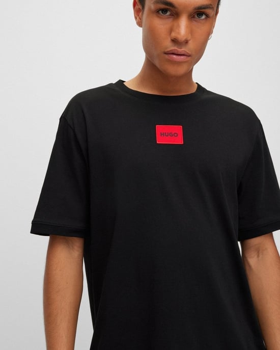 HUGO Diragolino212 Label Logo Mens T-Shirt NOS - Image 2