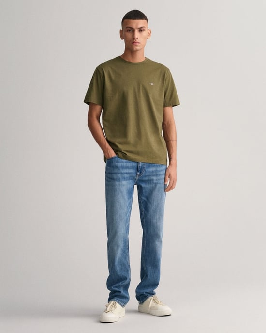 GANT Mens Regular Fit Short Sleeve Shield Logo T-Shirt - Image 4