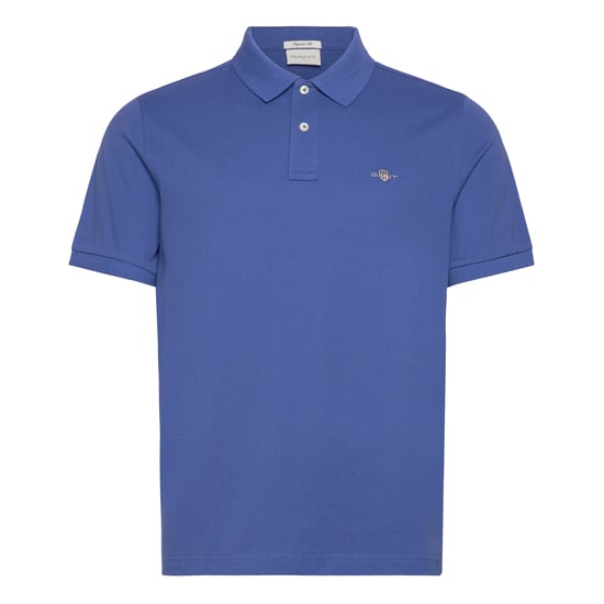 Gant Polo SS Regular Shield Pique Polo Blue - Image 1