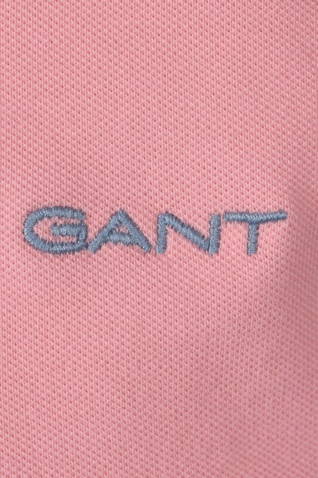 Gant Contrast Collar Ss Polo Shirt Bubbelgum Pink - Image 2