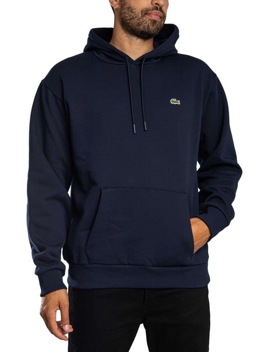 Lacoste Logo Pullover Hoodie, Blue - Image 1