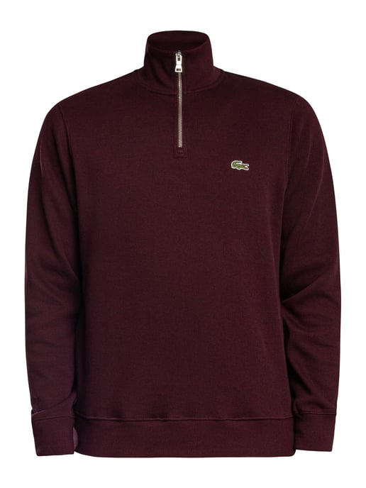 Lacoste High Neck Interlock Sweatshirt, Red - Image 5