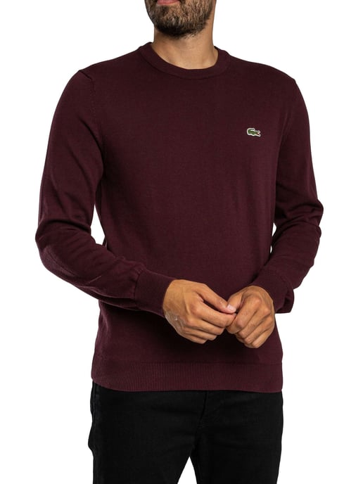Lacoste Logo Knitted Jumper, Red - Image 2