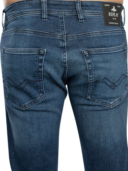 Replay Grover Rechte Jeans, Blauw - Image 4