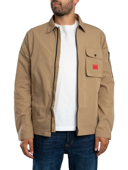 HUGO Emmond Overshirt, Bruin - Image 2
