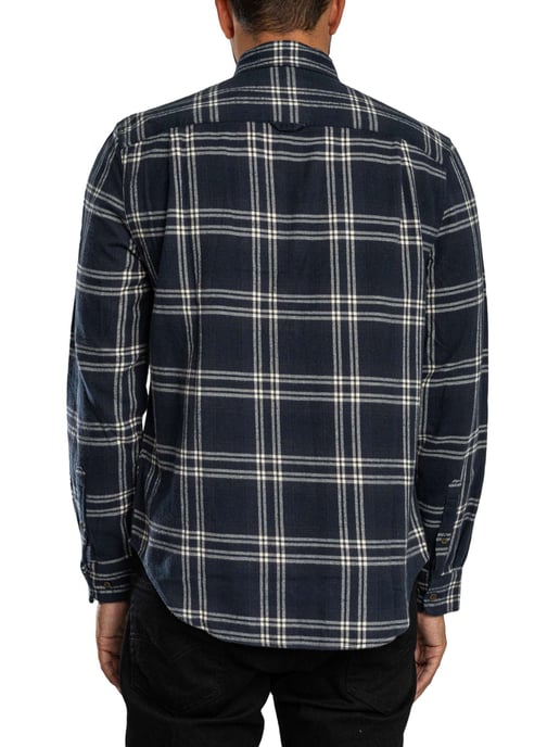 Superdry Katoenen Houthakkersshirt, Blauw - Image 3