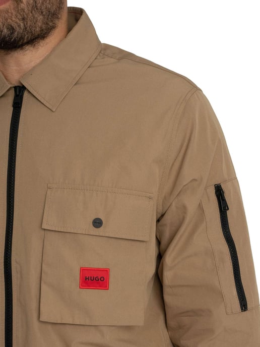 HUGO Emmond Overshirt, Bruin - Image 5