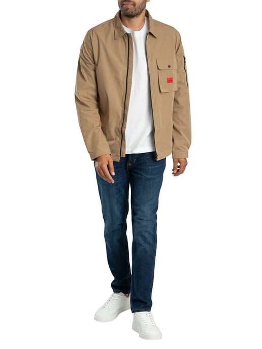 HUGO Emmond Overshirt, Bruin - Image 6