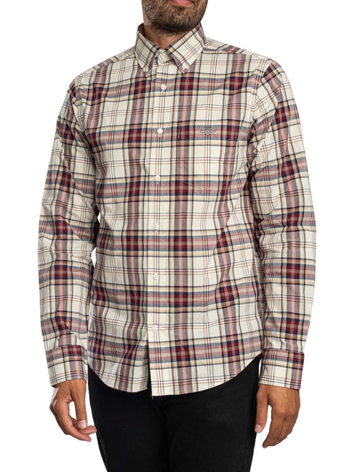 GANT Normale Poplin Ruit Overhemd, Veelkleurig - Image 1