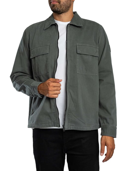 BOSS Lorum Overshirt, Groen - Image 2