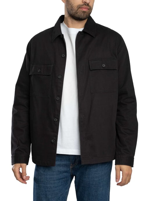 HUGO Epoldo Overshirt, Black - Image 1