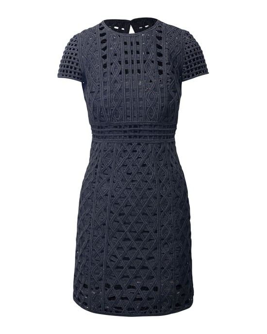 Burberry Lace Mini Dress in Black Polyamide - Image 1