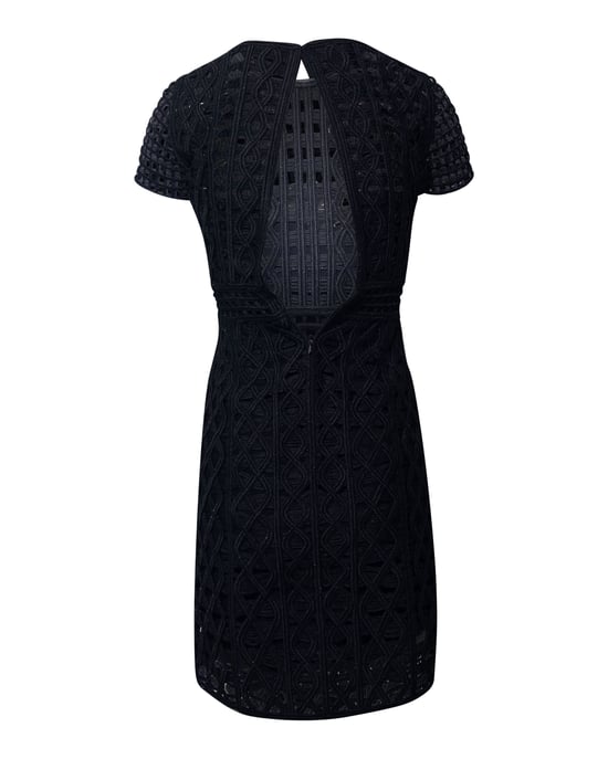 Burberry Lace Mini Dress in Black Polyamide - Image 2