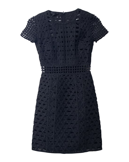 Burberry Lace Mini Dress in Black Polyamide - Image 4