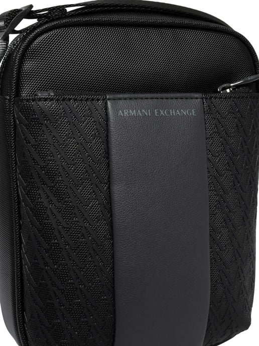Armani Exchange Brand Crossbody Bag, Black - Image 6