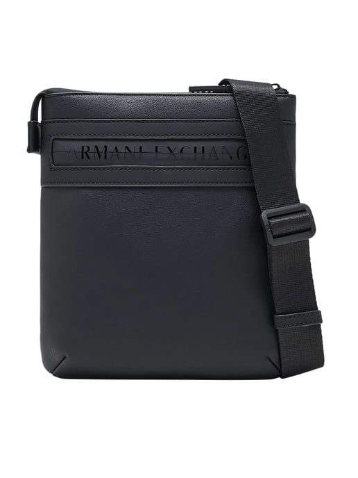 Armani Exchange Flat Crossbody Bag, Black - Image 1