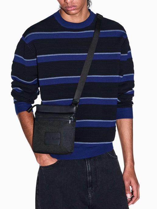 Armani Exchange Crossbodytas Met Box-Logo, Zwart - Image 6