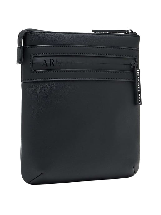 Armani Exchange Flat Crossbody Bag, Black - Image 2