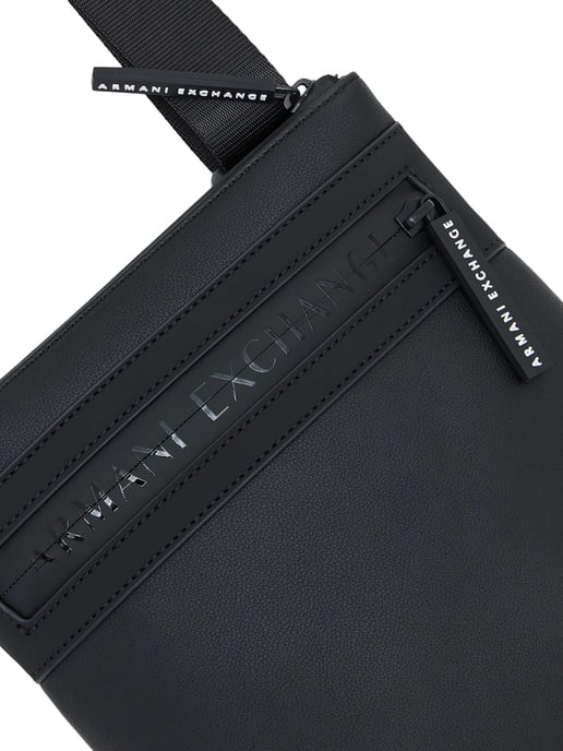 Armani Exchange Flat Crossbody Bag, Black - Image 5