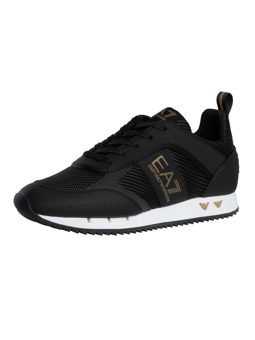 EA7 Carbon Mesh Logo Trainers, Zwart - Image 1