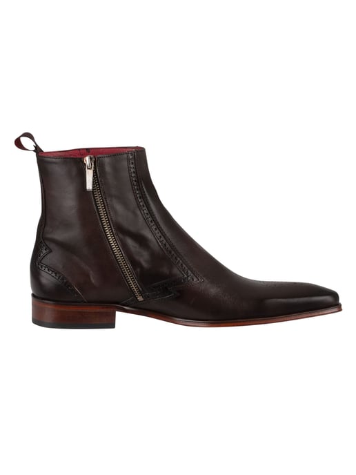 Jeffery West Leren Chelsea-Laarzen Met Rits, Bruin - Image 3