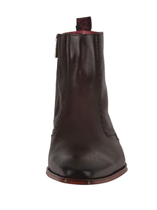 Jeffery West Leren Chelsea-Laarzen Met Rits, Bruin - Image 4