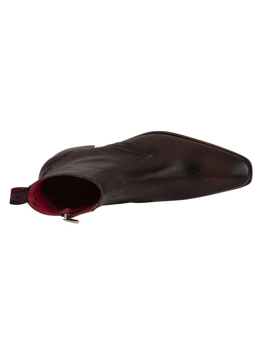 Jeffery West Leren Chelsea-Laarzen Met Rits, Bruin - Image 6