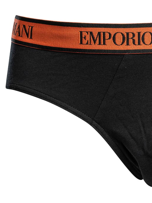Emporio Armani Katoenen Stretchlegging Met 3 Pakjes, Zwart - Image 3