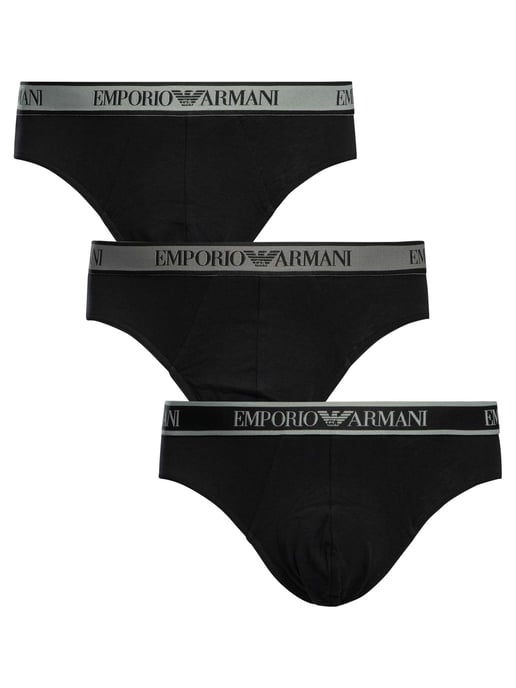 Emporio Armani 3-Paks Briefs, Zwart - Image 1