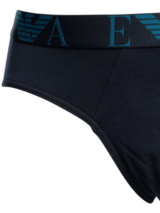 Emporio Armani 3-Paks Briefs, Blauw - Image 3