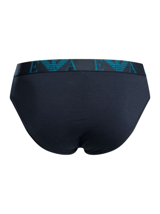 Emporio Armani 3-Paks Briefs, Blauw - Image 4