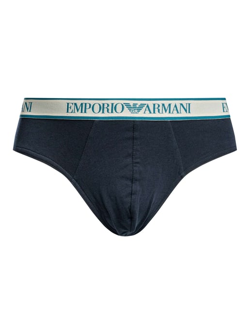 Emporio Armani Katoenen Stretchlegging Met 3 Pakjes, Blauw - Image 2